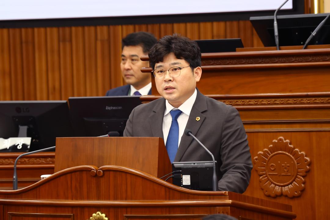 '제335회 제1차 본회의' 게시글의 사진(22) '2025-03-05 제335회 제1차 본회의 (22) 5분자유발언 전찬성의원.jpg'