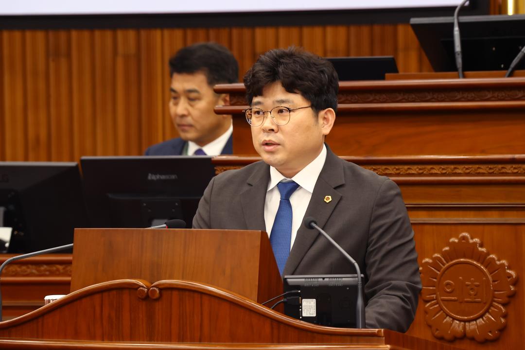 '제335회 제1차 본회의' 게시글의 사진(23) '2025-03-05 제335회 제1차 본회의 (23) 5분자유발언 전찬성의원.jpg'