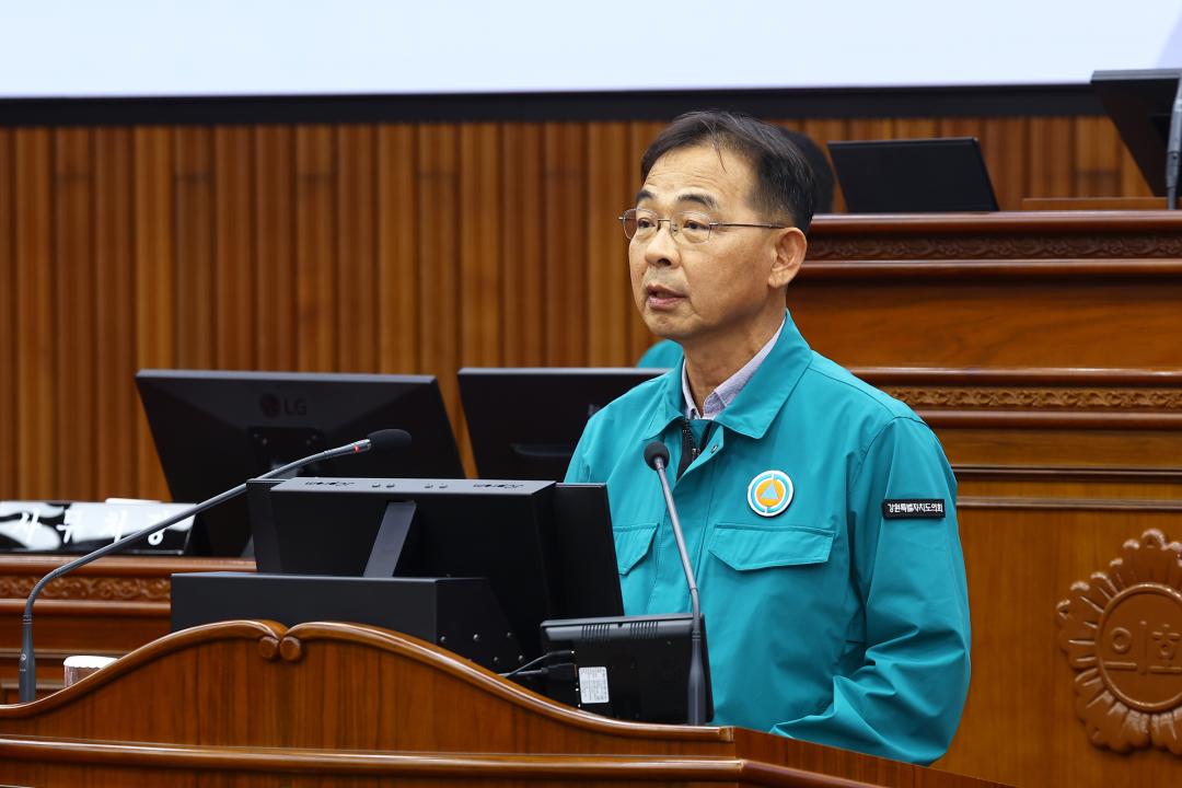 '제340회 제1차 본회의' 게시글의 사진(54) '2025-09-09 제340회 제1차 본회의 (54) 5분자유발언 최재석의원.jpg'