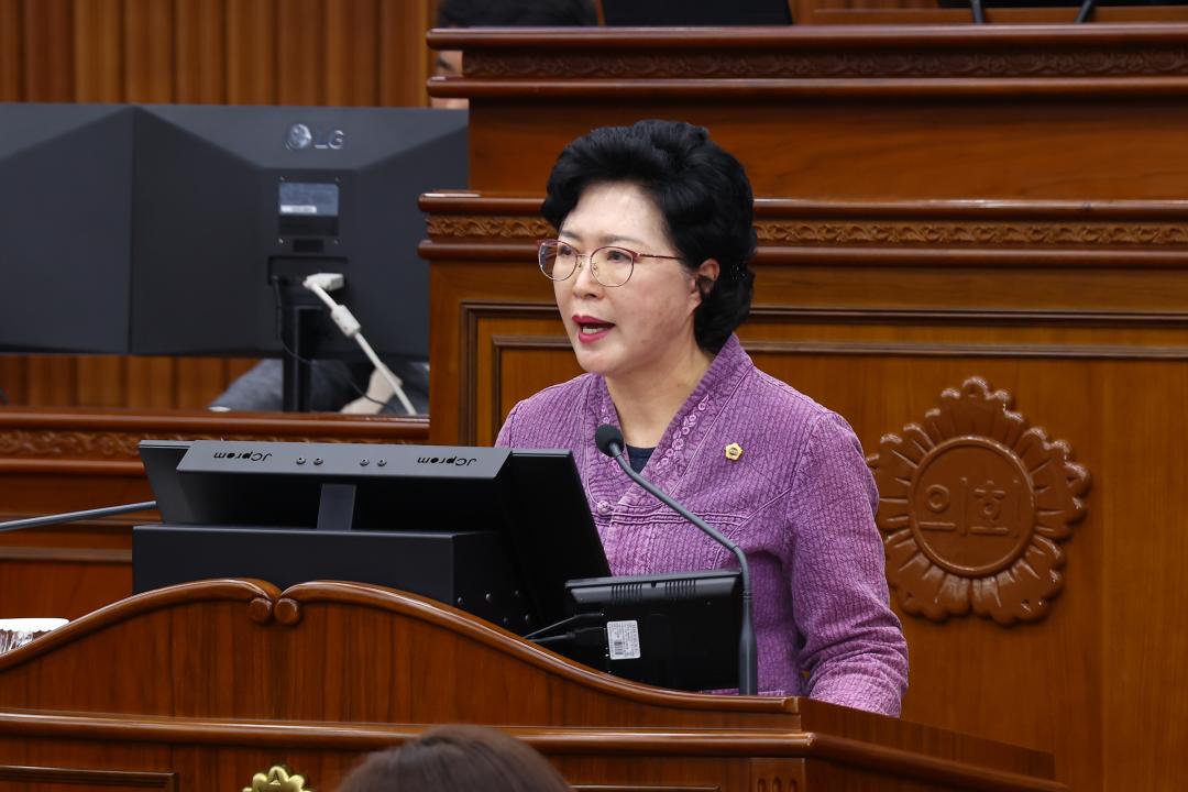 '제344회 제3차 본회의' 게시글의 사진(51) '2026-04-03 제344회 제3차 본회의 (52) 5분자유발언 원미희의원.jpg'