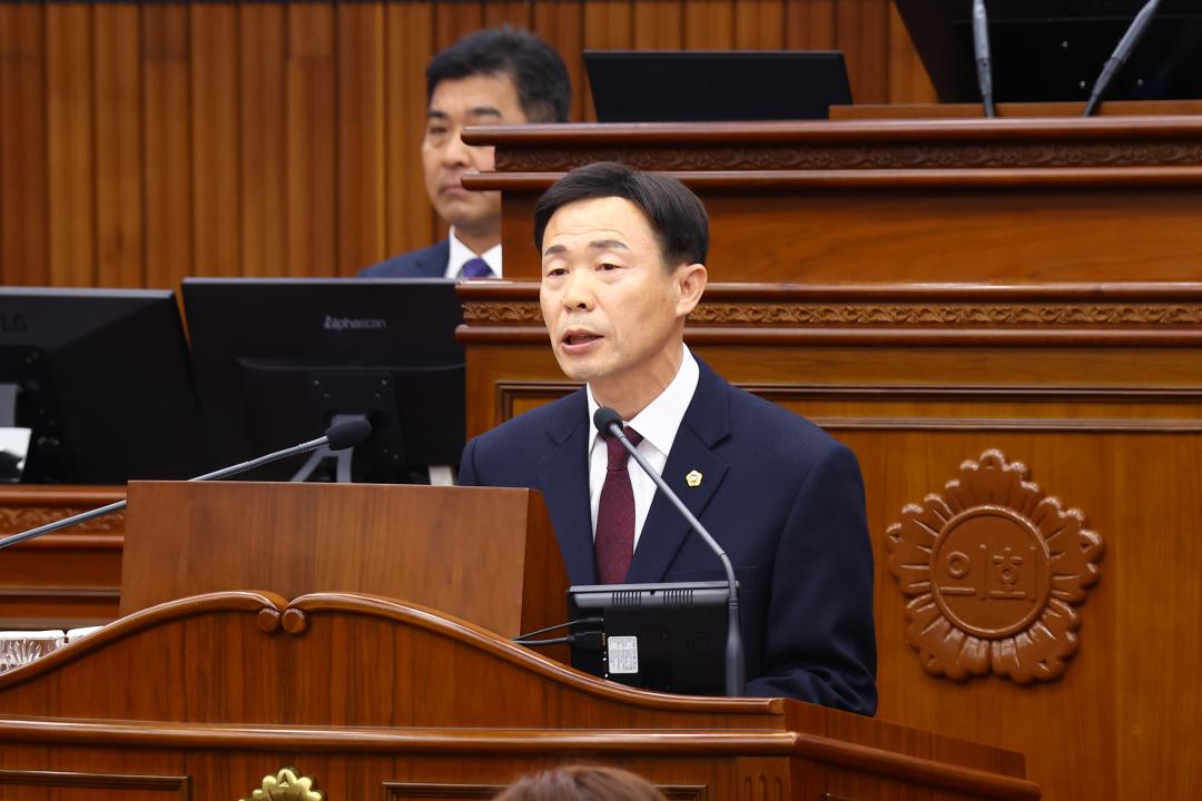 '제336회 제2차 본회의' 게시글의 사진(38) '2025-04-15 제336회 제2차 본회의 (38) 5분자유발언 김길수의원.jpg'