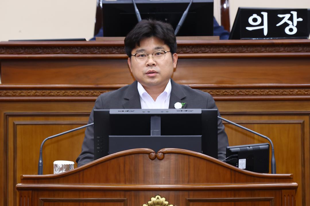 '제338회 제1차 본회의' 게시글의 사진(40) '2025-06-05 제338회 제1차 본회의 (40) 5분자유발언 전찬성의원.jpg'