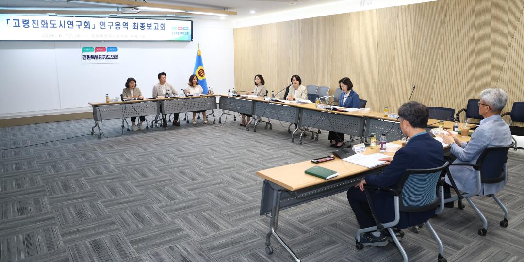 '고령친화도시 연구회 연구용역 최종보고회' 게시글의 사진(6) '2026-06-17 고령친화도시 연구회 연구용역 최종보고회 (6).jpg'