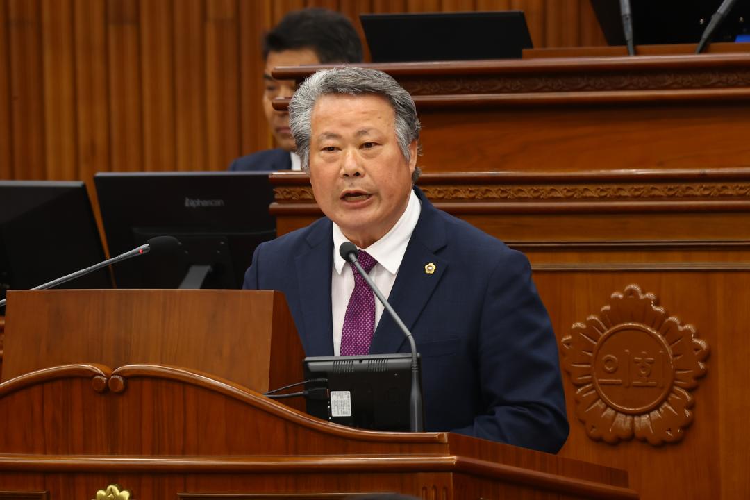 '제336회 제1차 본회의' 게시글의 사진(43) '2025-04-08 제336회 제1차 본회의 (43) 5분자유발언 한창수의원.jpg'
