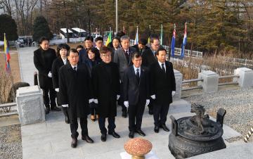 2020년 충렬탑 참배