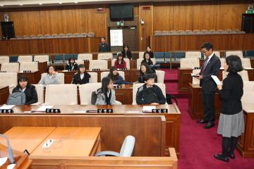 유봉여자중학교 학생 의회 견학