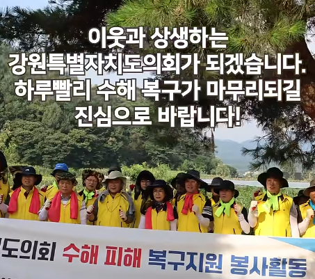 수해복구 봉사활동