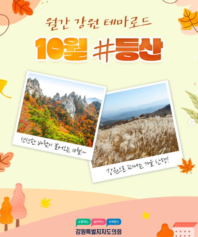 【월간 강원 테마로드 10월 #등산】